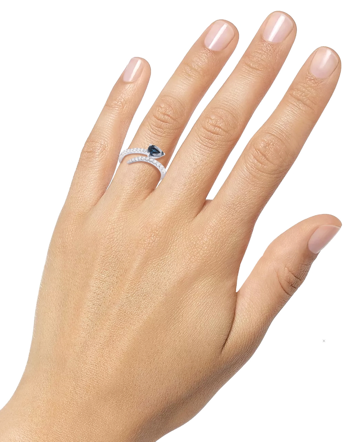 Macy's Emerald (5/8 Ct. T.w.) & Diamond Bypass Ring (1/3 Ct. T.w.) In 14k Yellow Gold (also Available In Ru In Ruby