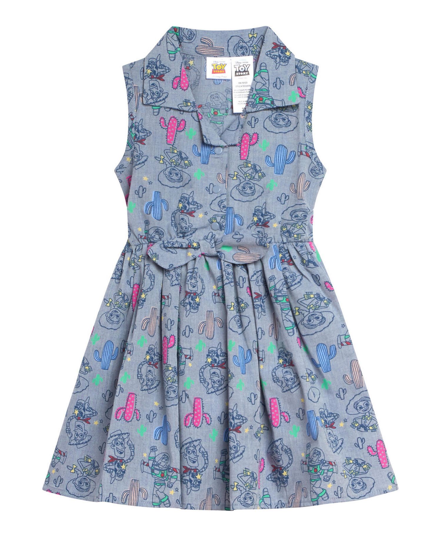 Toddler Girls 2T-5T Chambray Skater Dress