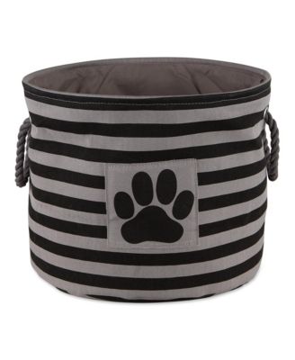 Collapsible Pet Storage Bin Stripe/Paw Patch
