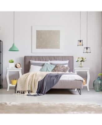 Set of 2 Accent Side Tables with Shelf