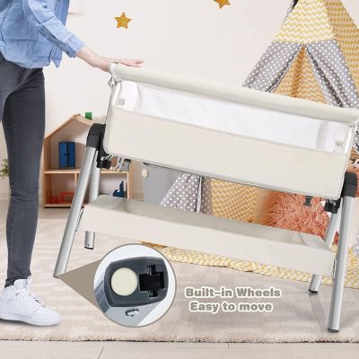 Portable Bedside Bassinet - Adjustable Height & Angle