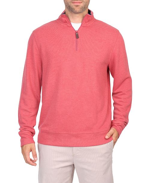 alfani Tailorbyrd Men's French Rib Quarter Zip Men's Fashion & Accessories