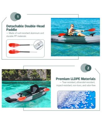 Single Sit-on-Top Fishing Kayak Single Kayak Boat