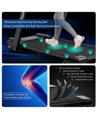 4 HP Folding Treadmill Electric Walking Running Machine w/ Fatigue Button