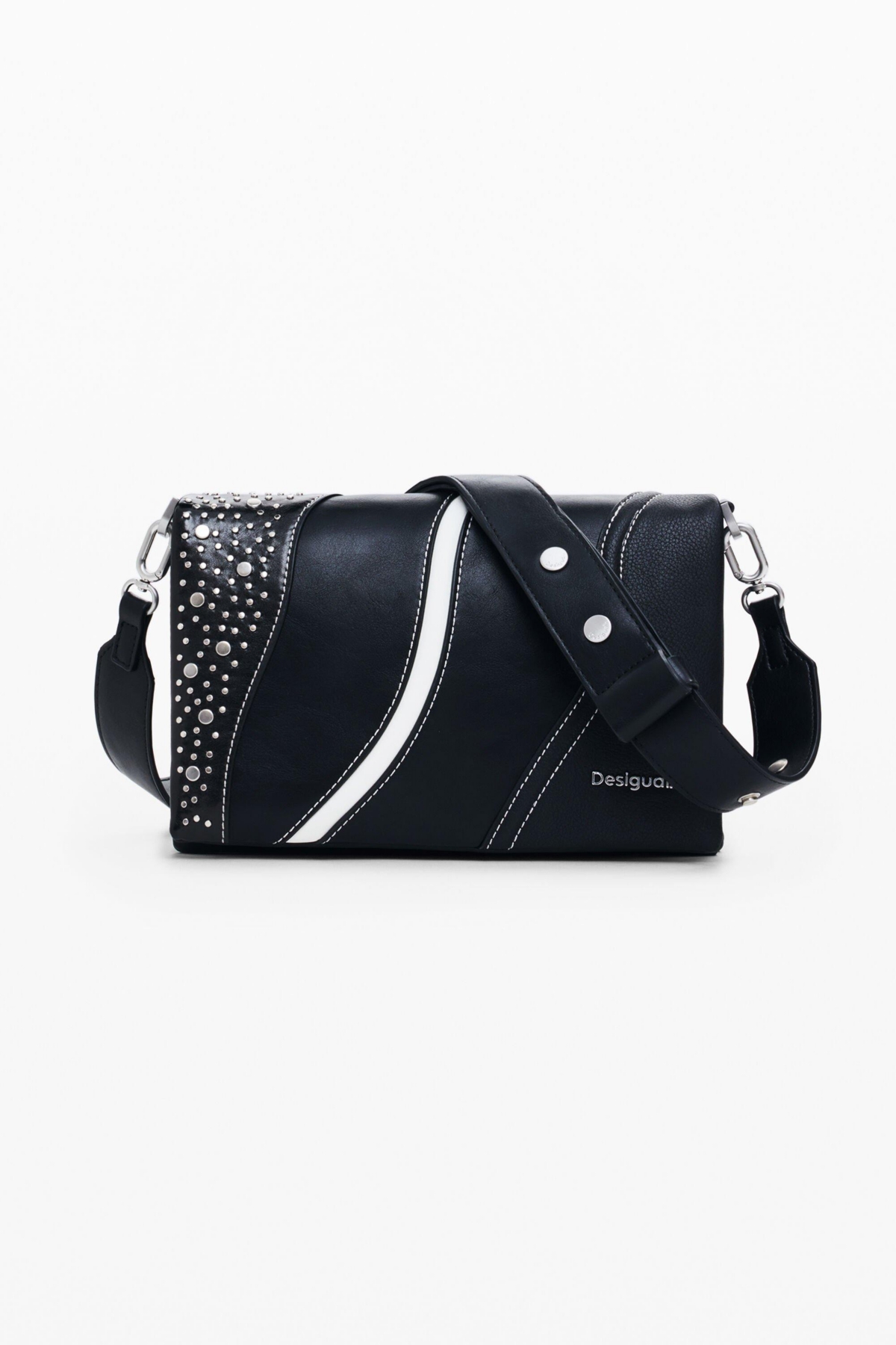Women's Small studded crossbody bag - Black