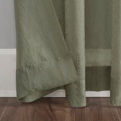 Crushed Sheer Voile Grommet Curtain Panel