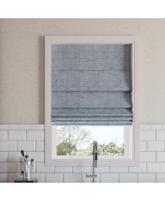 Sun Zero - Somerton Textured 100% Blackout Cordless Roman Shade Somerton Textured 100% Blackout Cordless Roman Shade