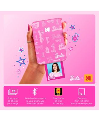 Barbie x Step Slim Wireless Instant Portable Photo Printer, 2x3" Full Color Instant Photo Printer