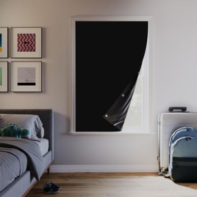Lights Out Portable Travel 100% Blackout Rod Pocket Curtain Panel