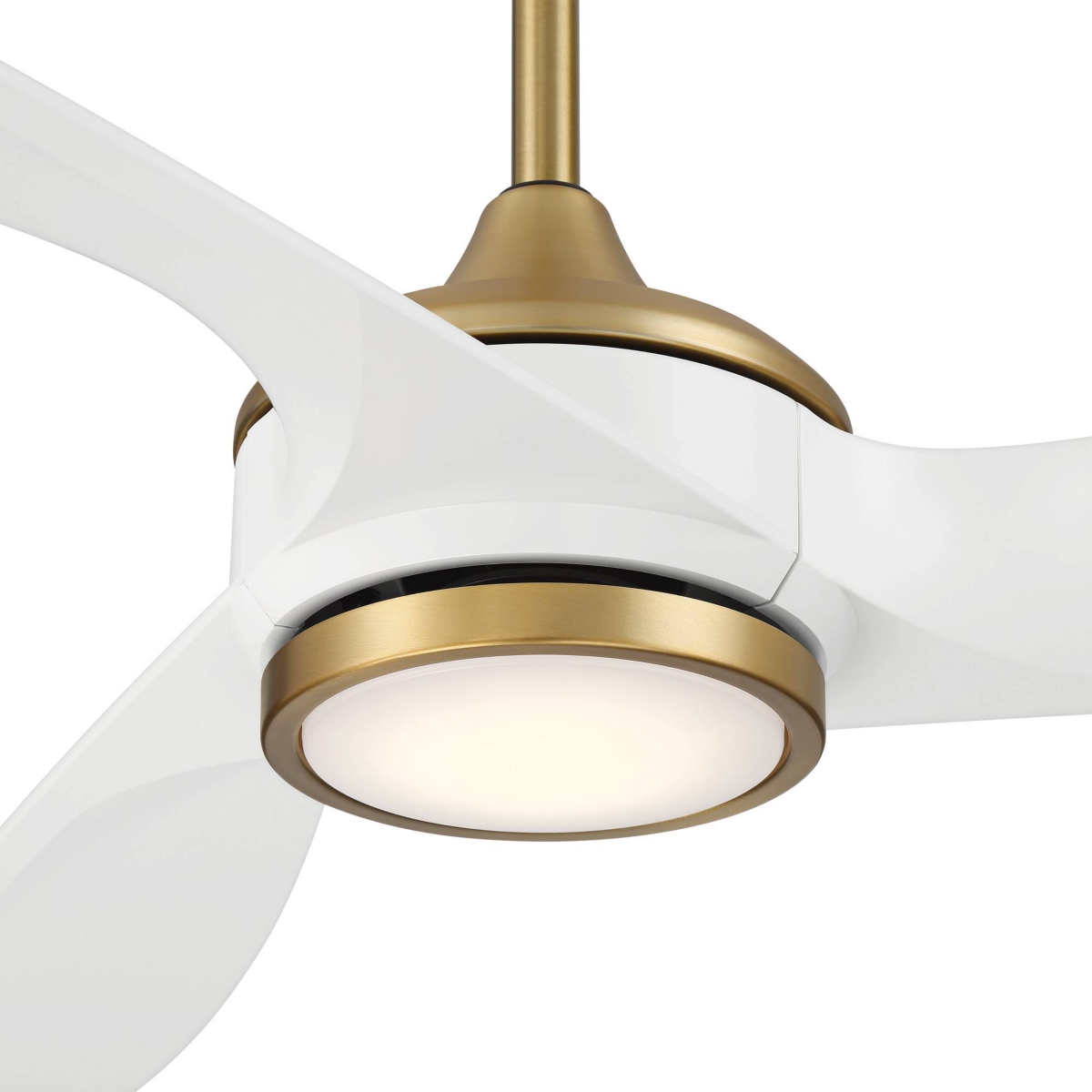 Casa Vieja La Jolla Surf Soft Brass Led Ceiling Fan with Remote