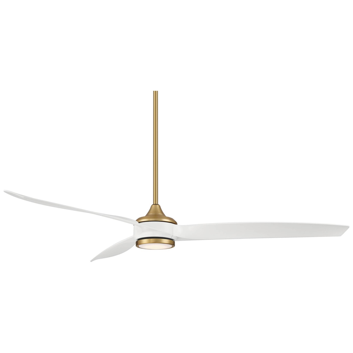 Casa Vieja La Jolla Surf Soft Brass Led Ceiling Fan with Remote