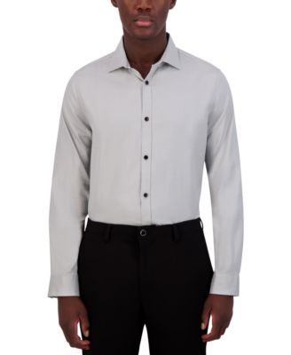 KARL LAGERFELD PARIS - Men's Slim-Fit Woven Dress Shirt