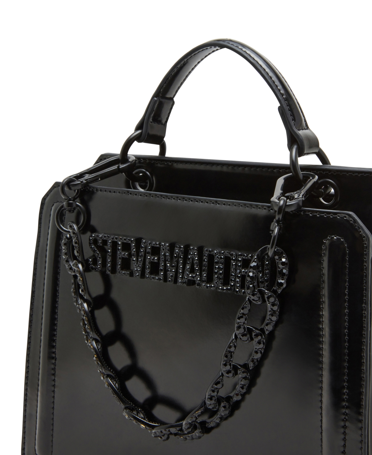 Steve Madden Evelyn Small Satchel Bag In Black