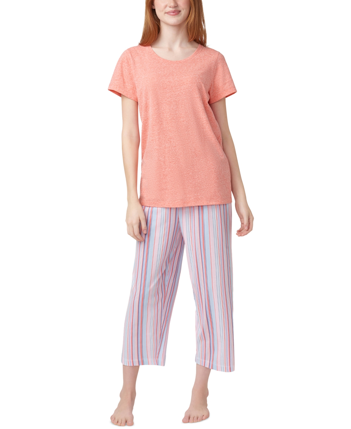 Shop Hue Women's Solid Short-sleeve Scoop-neck Pajama T-shirt In Dubarry