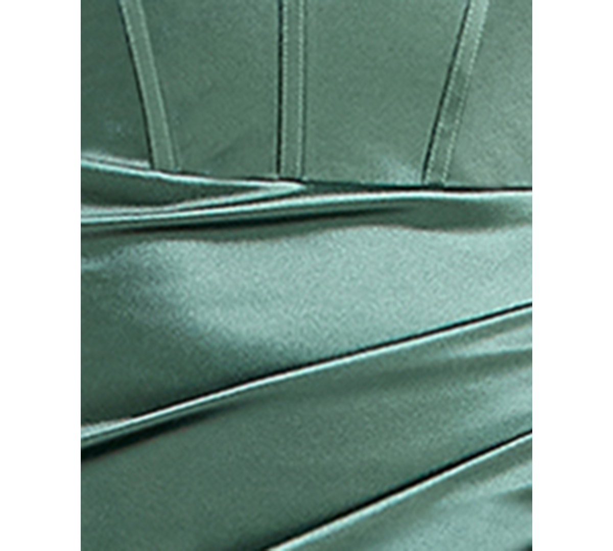 Emerald Sundae Juniors' Corset-Front Cutout-Back Gown