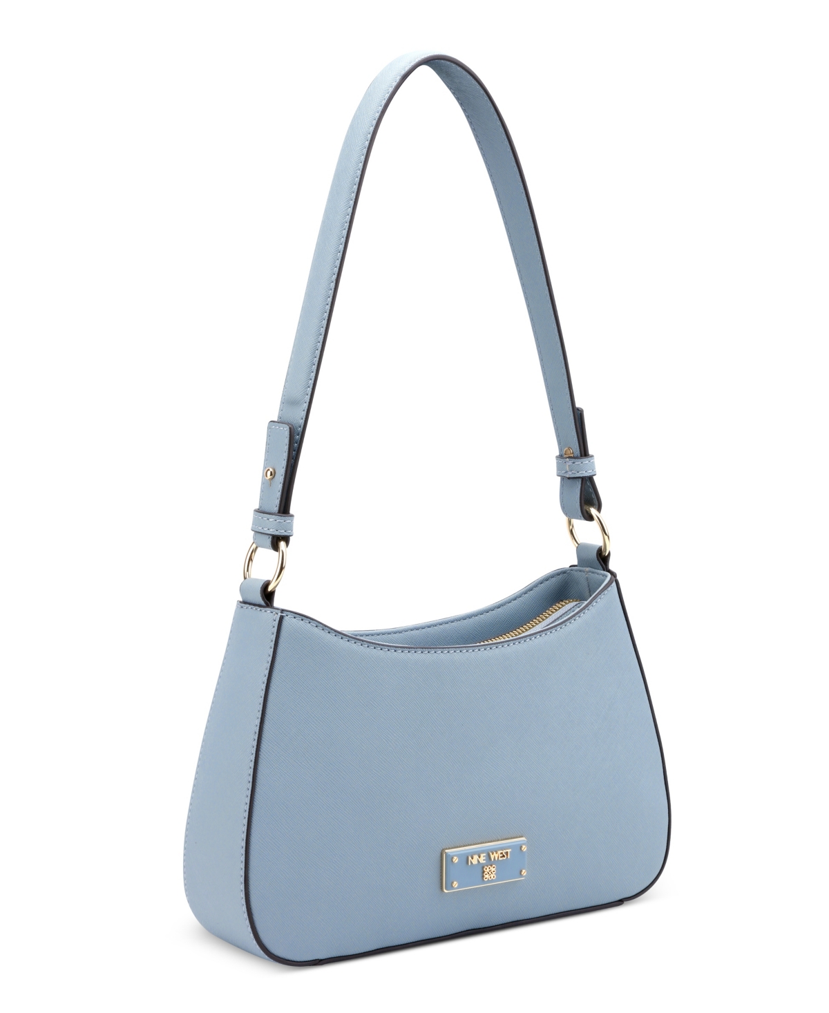 Shop Nine West Charmaine Shoulder Bag In Bluestone