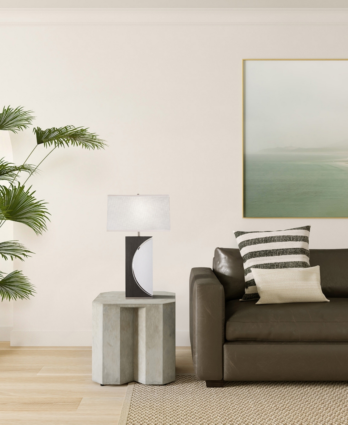 NOVA OF CALIFORNIA HALF MOON 30" SWITCH TABLE LAMP 