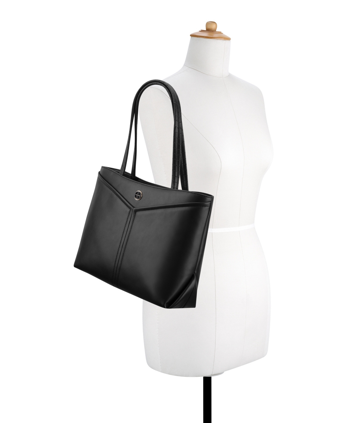 NINE WEST ERINA TRIPLE COMPARTMENT TOTE BAG 