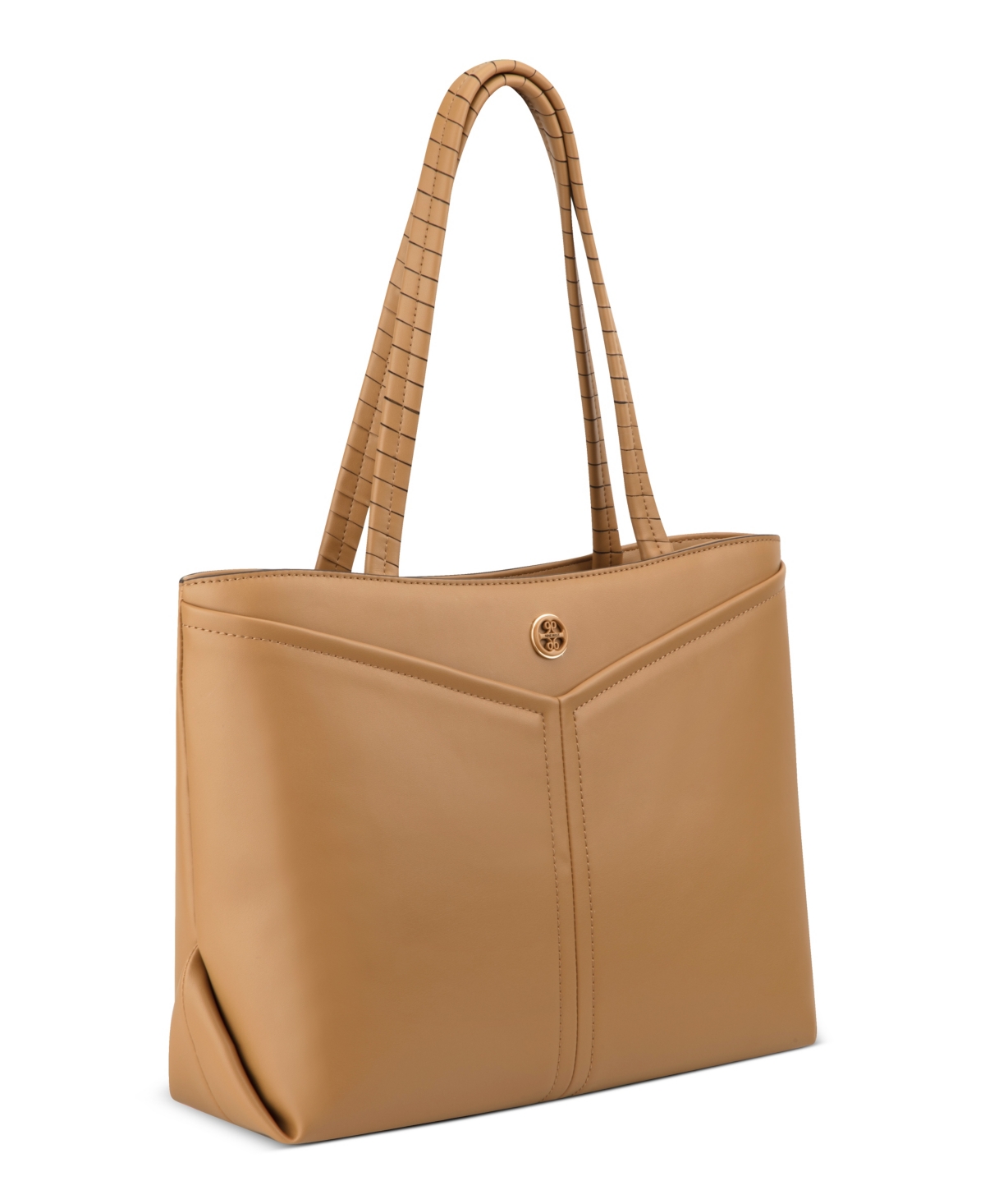 Nine West Erina Triple Compartment Tote Bag In Dark Camel