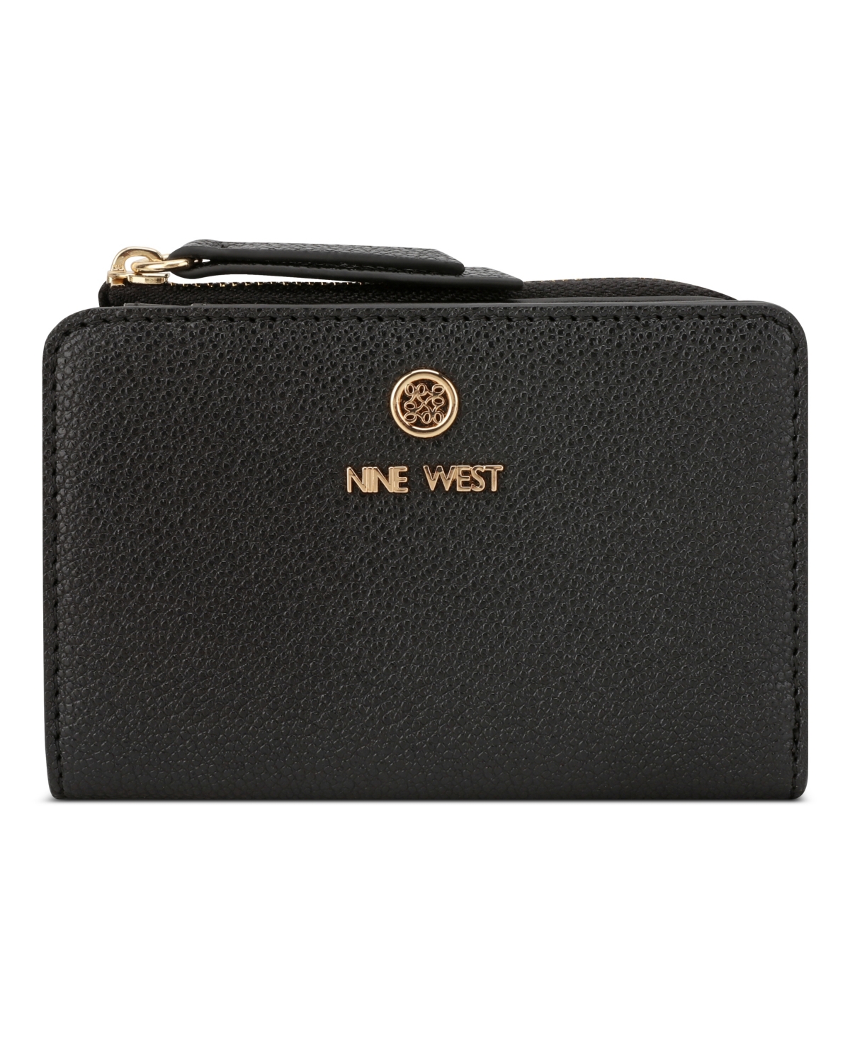 Nine West Lockup Card Case Wallet In Black