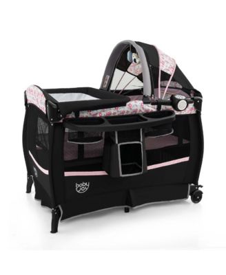 Pack & Play Baby Diaper Changing Table 4 in 1 Portable Foldable with Mattress Carrying Bag