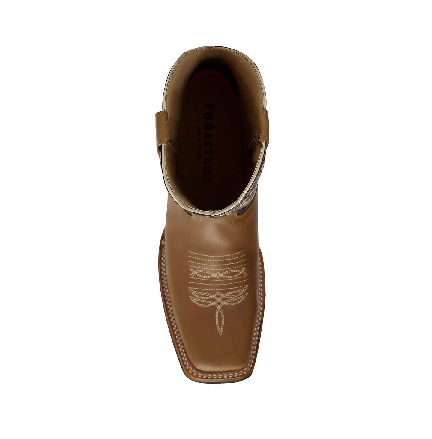 Мужские ботинки Forastero Men Leather Boots Western Cowboy, цвет: Коричневый — фото 4