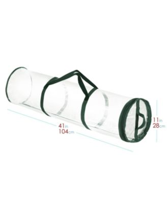 Premium Holiday Gift Wrapping Paper Storage Organizer Bag - Fits Up To 14 Rolls of 40”