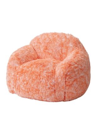 Faux Fur Bean Bag Chair for Adults, Soft Plush Couch with Armrests, Fluffy Lazy Sofa for Living Room & Reading