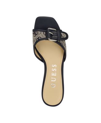 Women's Dista Buckle Kitten Heel Dress Sandals