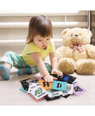 Toddler Soft Alphabet Cards with Cloth Storage Bag ABCs Learning Flash Cards, Best Early Educational Toys for 0 1 2 3 Years Old