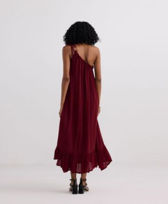 Women's One-shoulder Midi dress