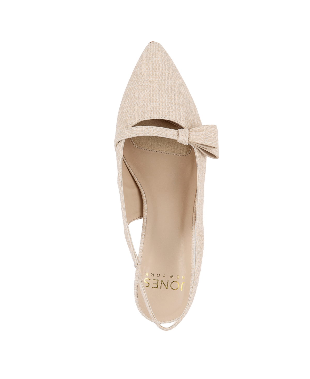 Shop Jones New York Women's Charbeau Kitten Heel Slingback Pumps In Bone