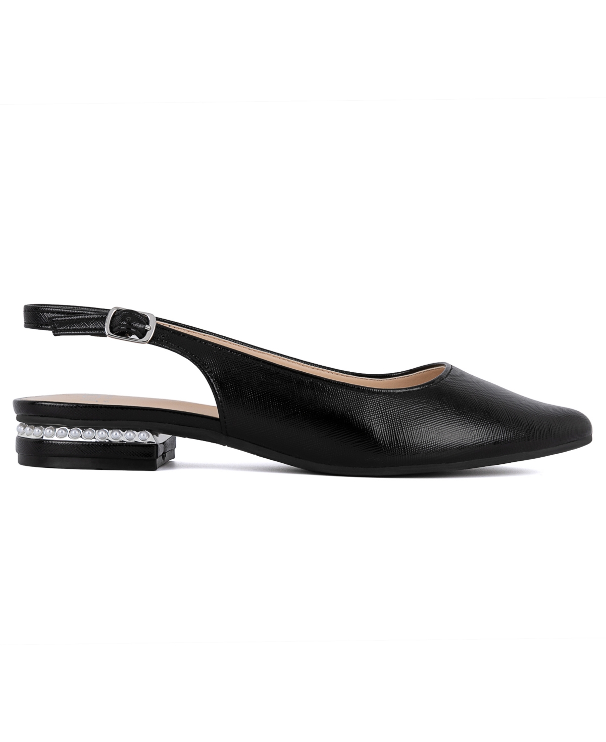 Jones New York Women's Quilsa Pointed Toe Slingback Flats In Black