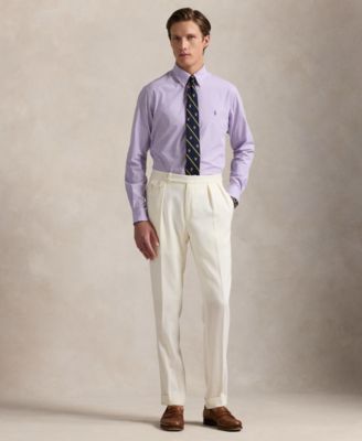 Men's Classic-Fit Gingham Stretch Poplin Shirt