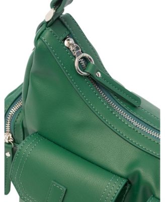 Assembled Faux Leather Crossbody Bag