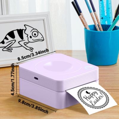 Nelko PM230 Mini Bluetooth Sticker Printer – Portable Thermal Printer with 3 Paper Rolls, Templates for Phone/Tablet – Easy Labeling Anywhere