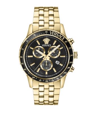 腕時計その他 Versace Ip Yellow Gold And Black Silicone Versace Watch Versace Icon Active Silicone Chronograph Watch/44MM | Saks
