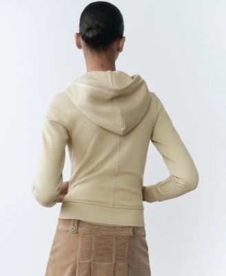 Women's Embroidered Message Cotton Sweatshirt