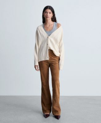 MANGO Women's Buttoned Long Cardigan