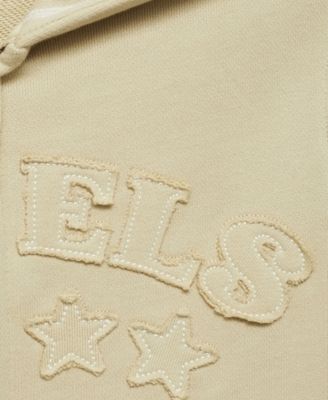 Women's Embroidered Message Cotton Sweatshirt