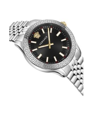 Hellenyium Silver Stainless Steel Bracelet Watch, 36mm