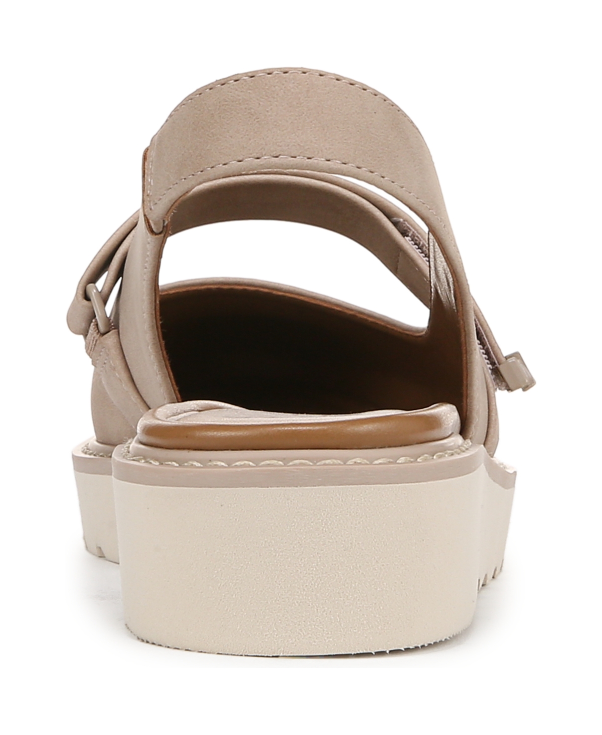 Naturalizer Women's Edison Mary Jane Platform Slingbacks In Warm Taupe Faux Nubuck