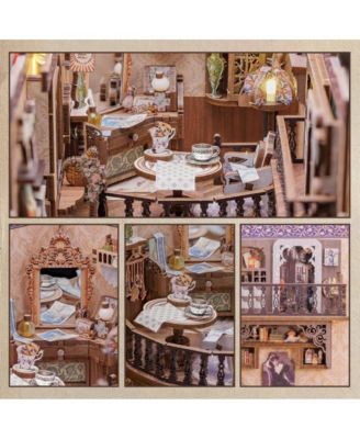 DIY Book Nook Kit DIY Miniature House Dollhouse Kit Booknook Bookshelf Decor Alley Model with LED Light, Gifts (Grandfather s Antique Store