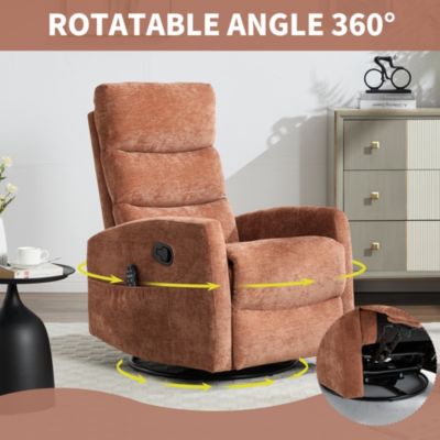 Massage Recliner - 360° Swivel & Heat Rocking Chair