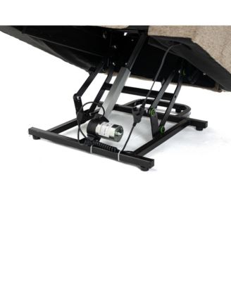  Up to 350 lbs Capacity  Chenille or Faux Leather Power Lift, Massage & Heating, USB Port, Cup Holders Recliner Chair