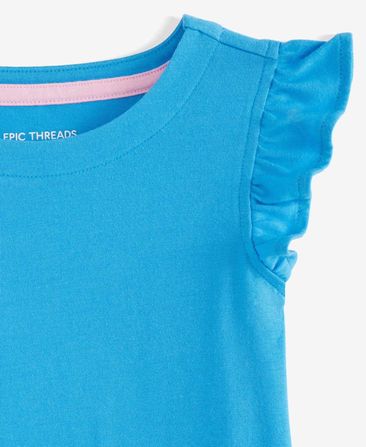 Epic Threads Toddler Girl Ruffle-sleeve Dress, Exclusively At Macy's In Blue Parad