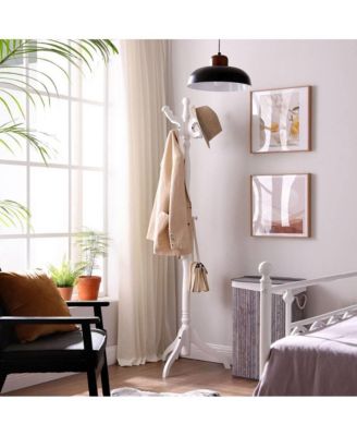 Traditional Classic Coat Rack with Hooks for Entryway Storage