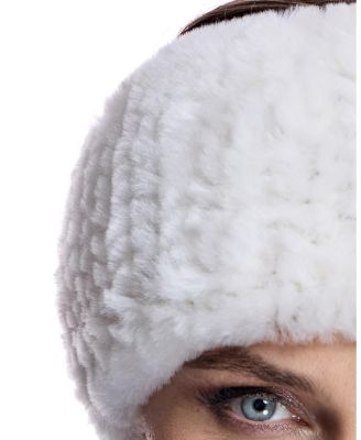 Knitted Shearling Headband