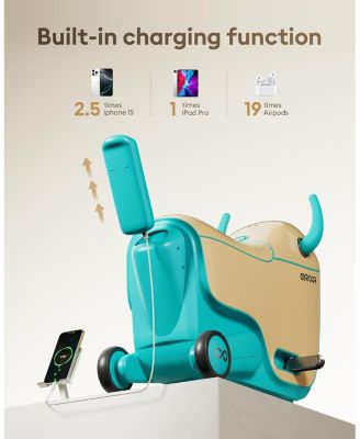 GNU 40W Electric Trolley Suitcase Inspired Electric Ride-On Luggage for Kids ,A Fun & Practical Travel Buddy Ages 3-6-up to 5 Miles 5MPH