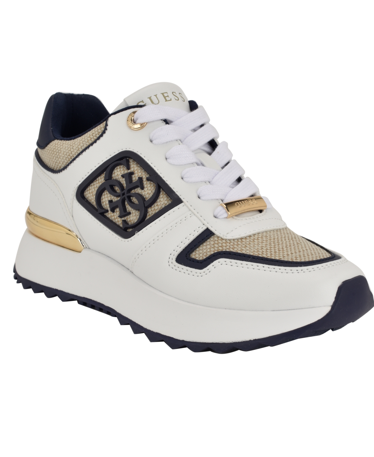 Guess Women s Genza Monogram Low Top Sneakers Smart Closet
